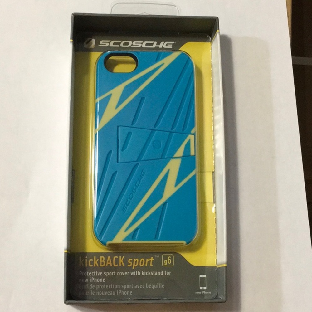 KickBACK sport case for iPhone 5 - blue/yellow